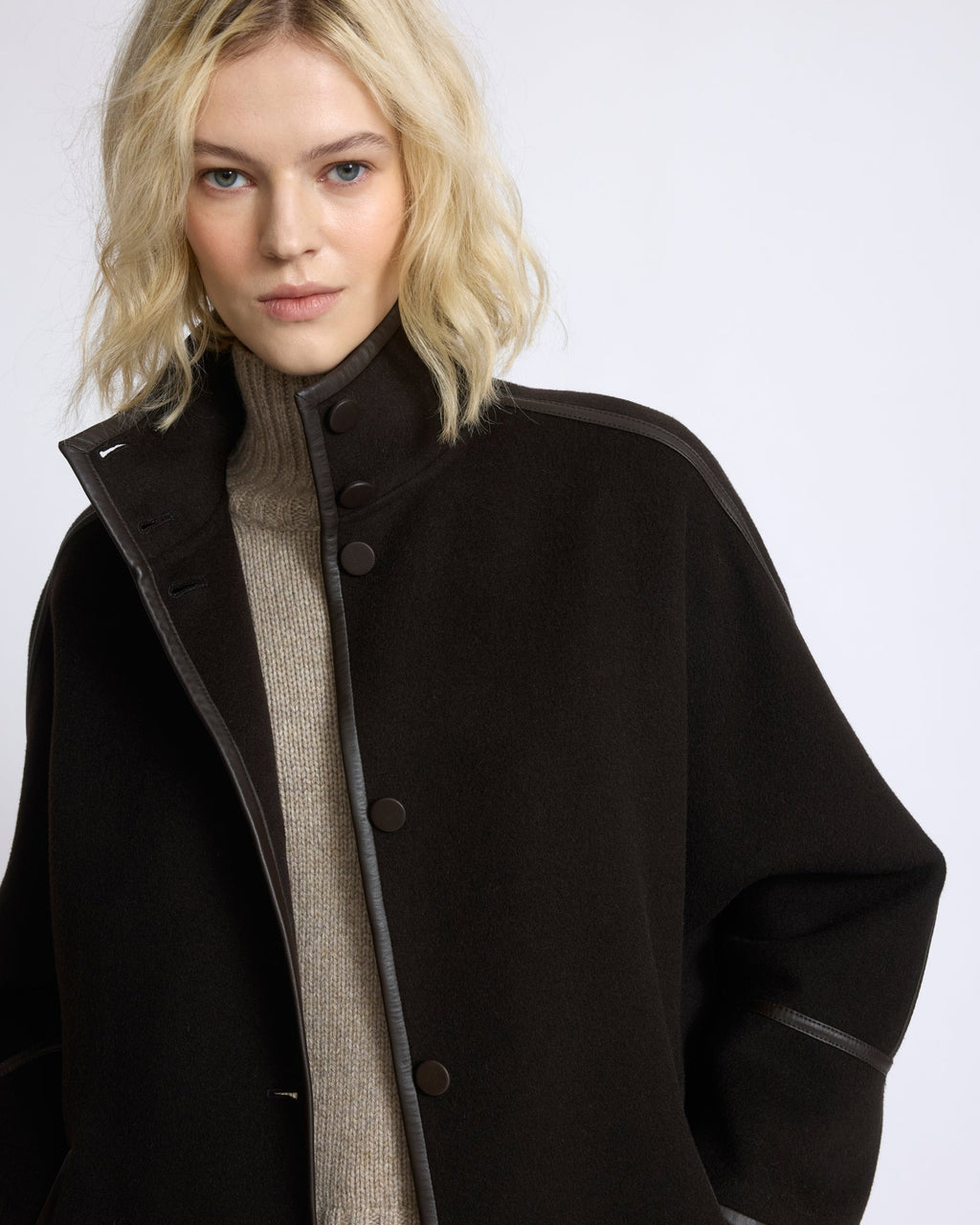 Margot | Oversized Double-Face Coat - Chestnut – photo 3