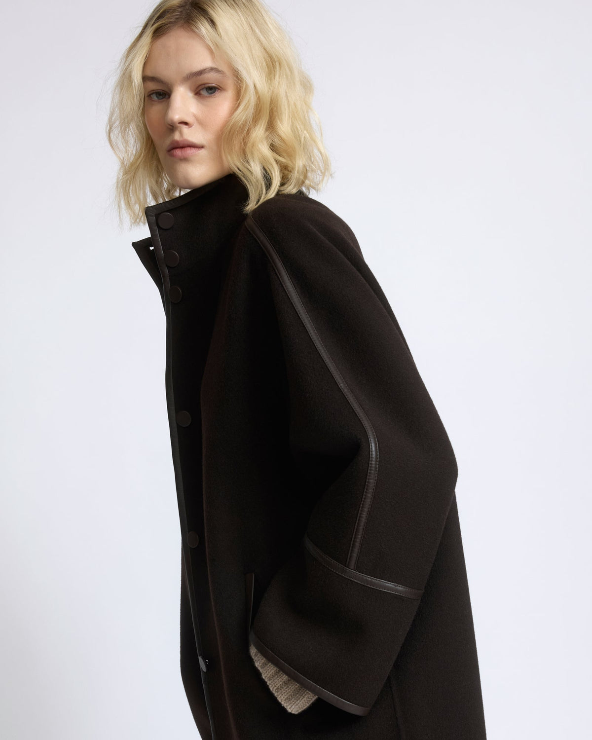 Margot | Oversized Double-Face Coat - Chestnut – photo 4