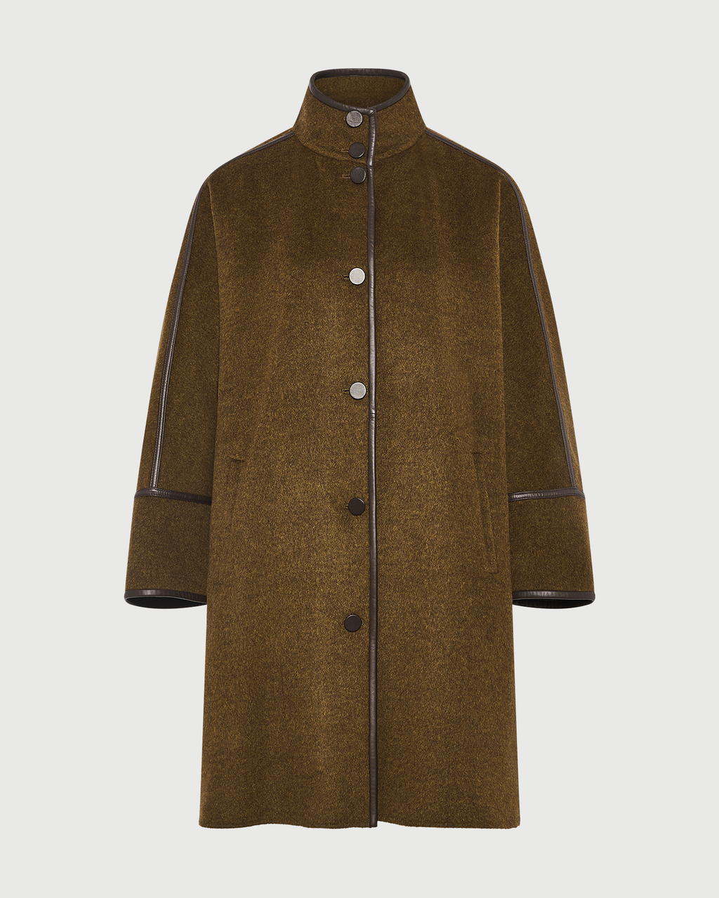 Margot | Oversized Double-Face Coat - Espresso | Velbrooke