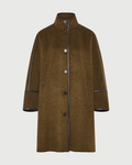 Margot | Oversized Double-Face Coat - Espresso | Velbrooke