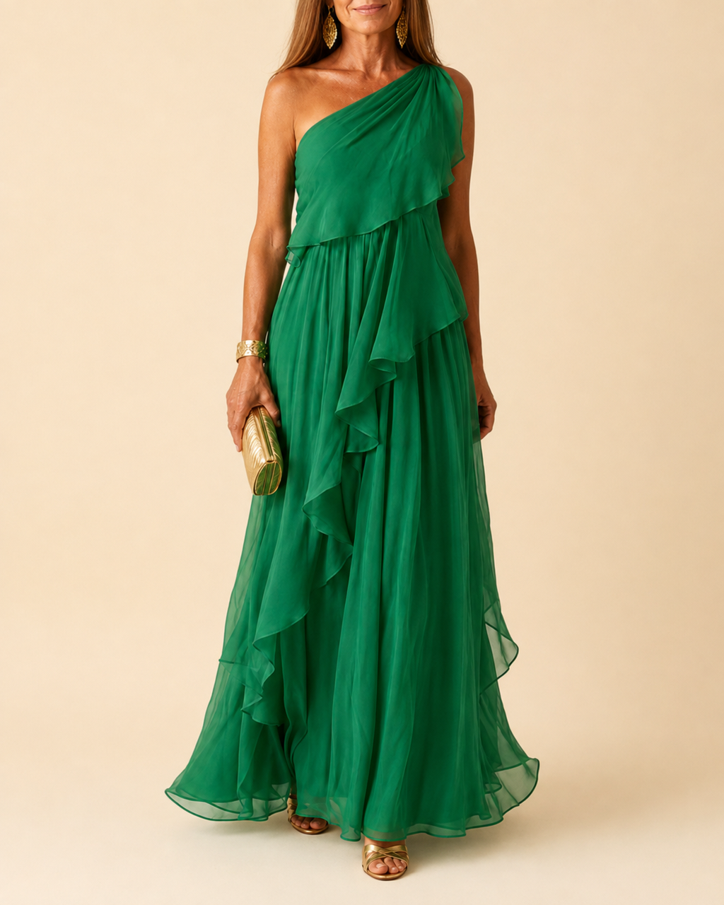 Marlowe | Cascading Ruffle Maxi Dress | Velbrooke