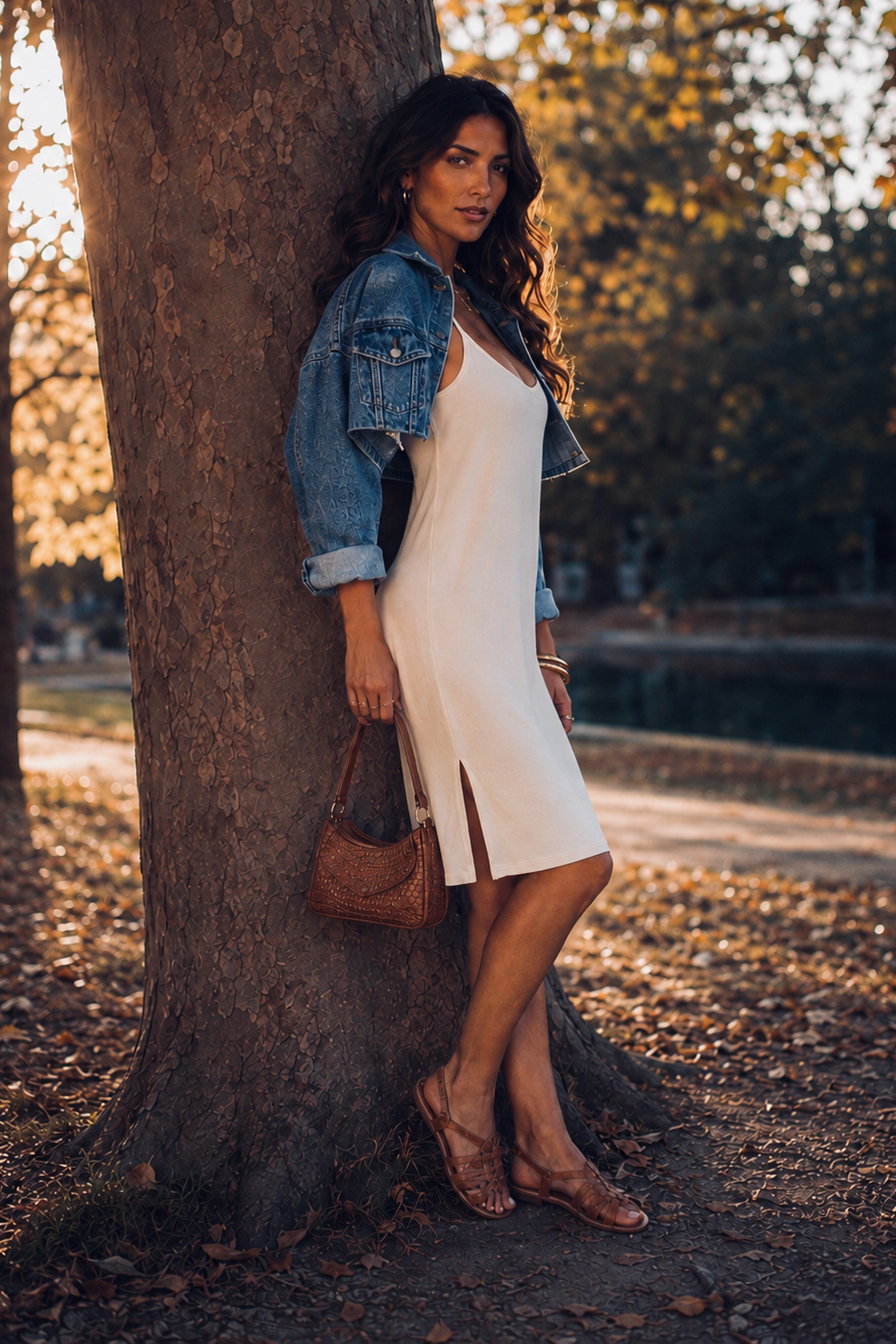 Marlowe Slip Dress - Oat – photo 3