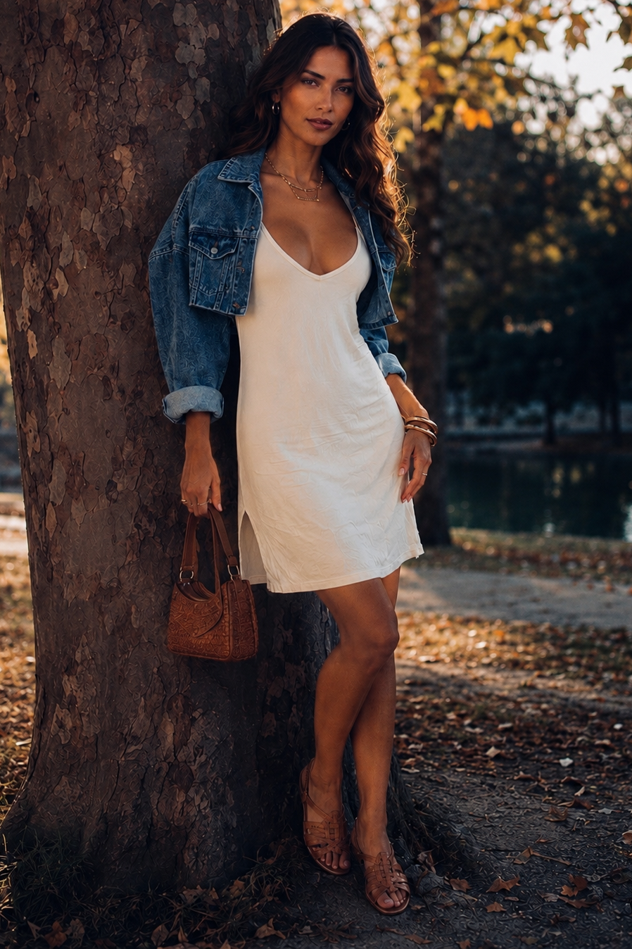 Marlowe Slip Dress - Oat – photo 4