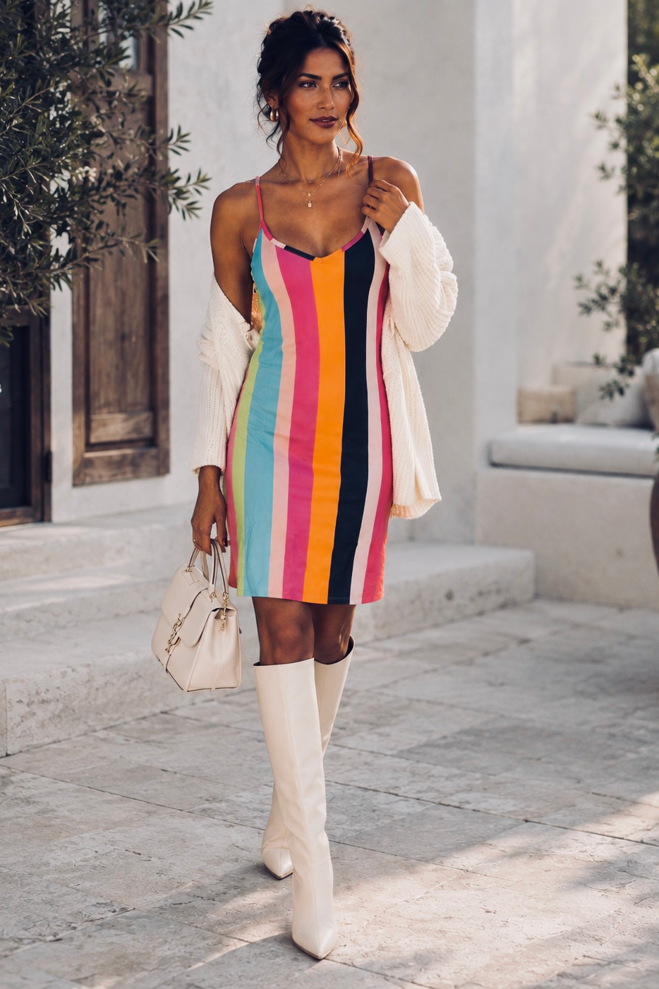 Marlowe Slip Dress - Riviera Stripe | Velbrooke