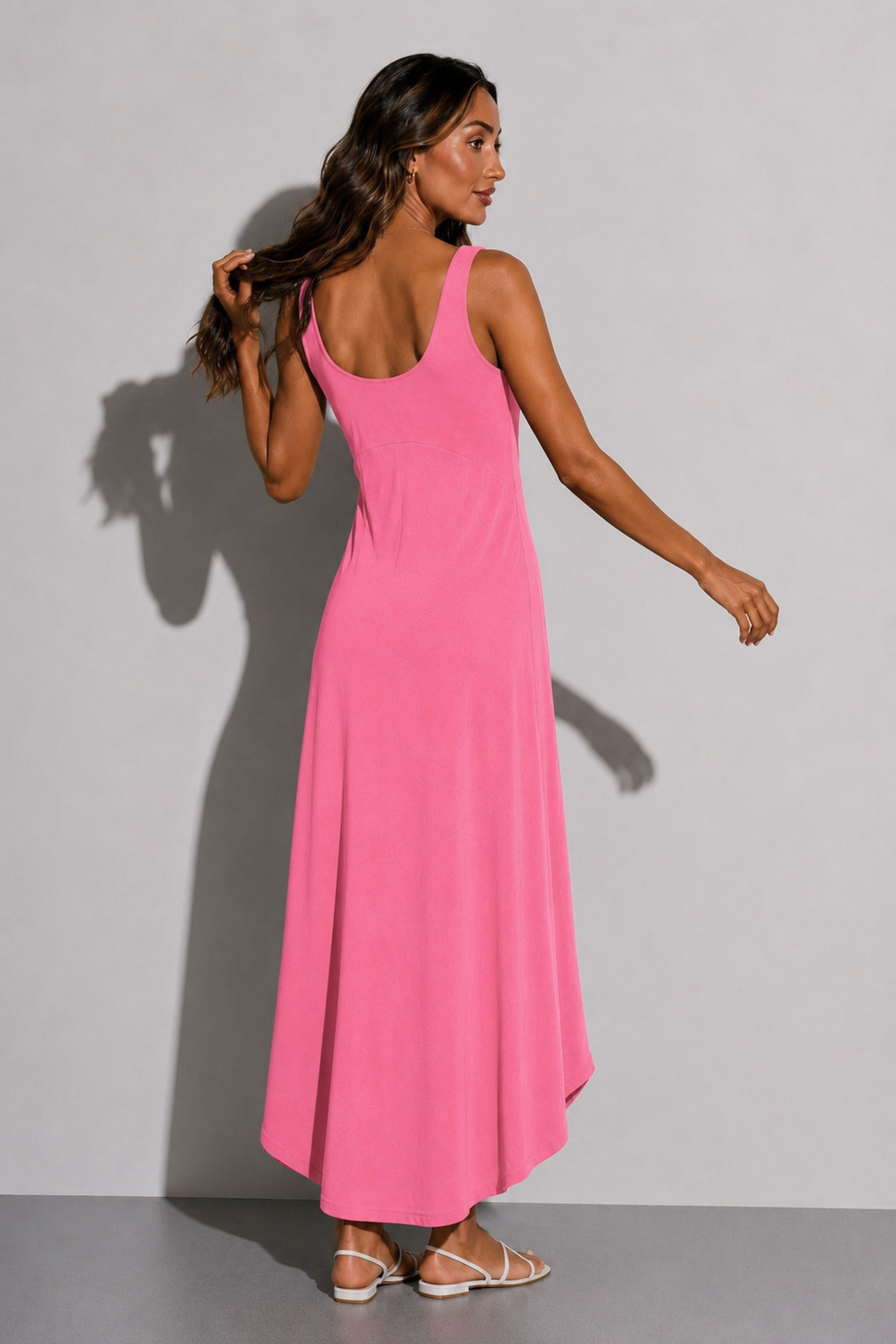 Rosalind Midi Dress - Fuchsia – photo 3
