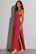 Rosalind Midi Dress - Rosewood | Velbrooke