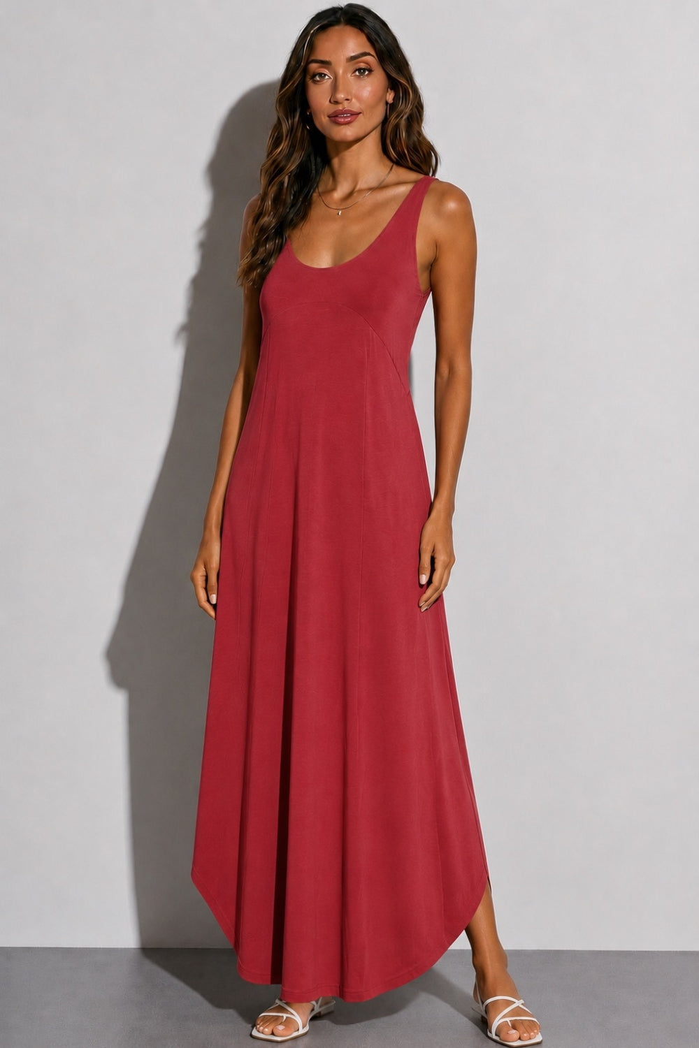 Rosalind Midi Dress - Rosewood – photo 2