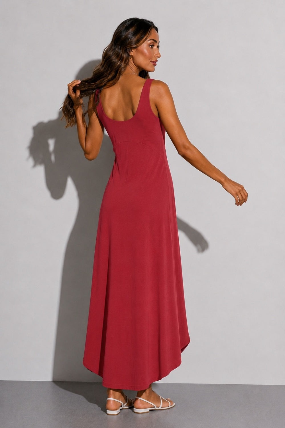 Rosalind Midi Dress - Rosewood – photo 3