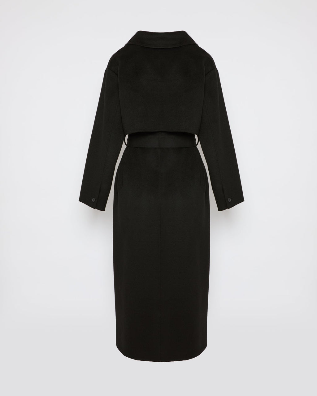 Rosamund | Ankle-Length Double-Face Trench Coat - Black – photo 2