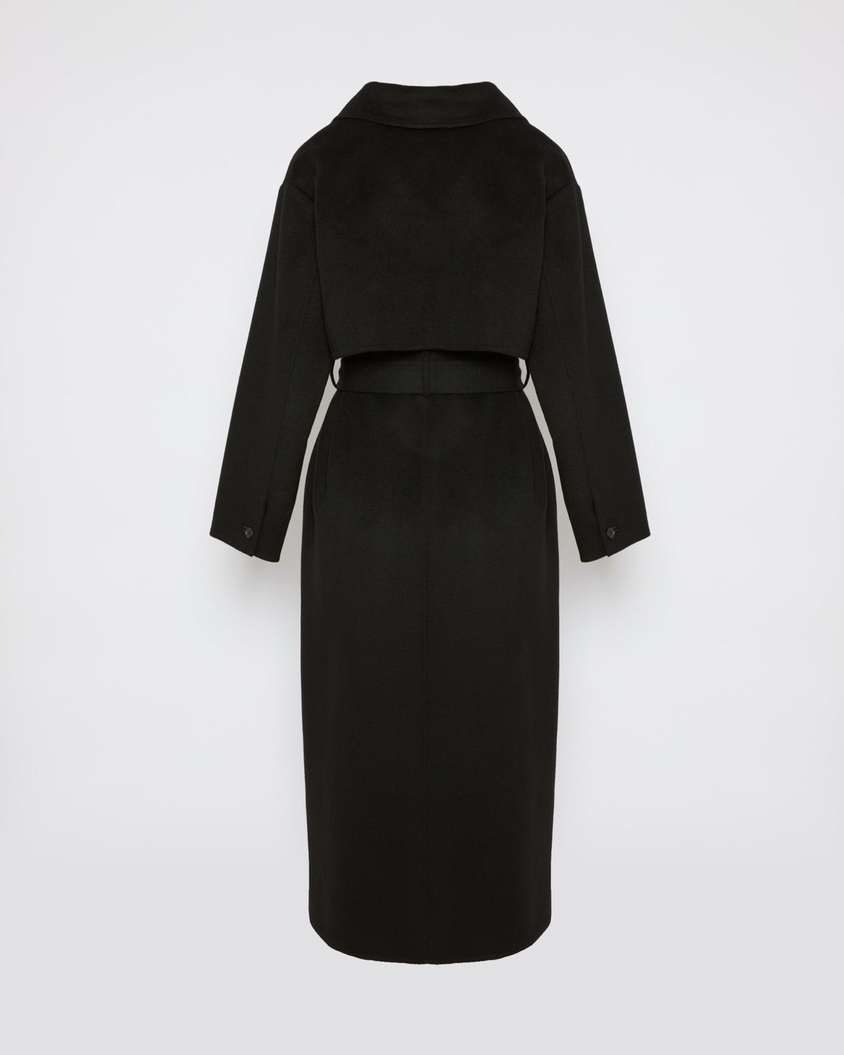 Rosamund | Ankle-Length Double-Face Trench Coat - Black – photo 2