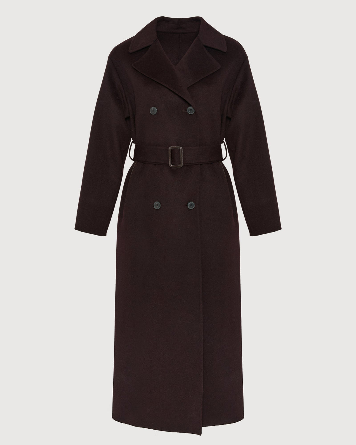 Rosamund | Ankle-Length Double-Face Trench Coat - Burgundy – photo 6