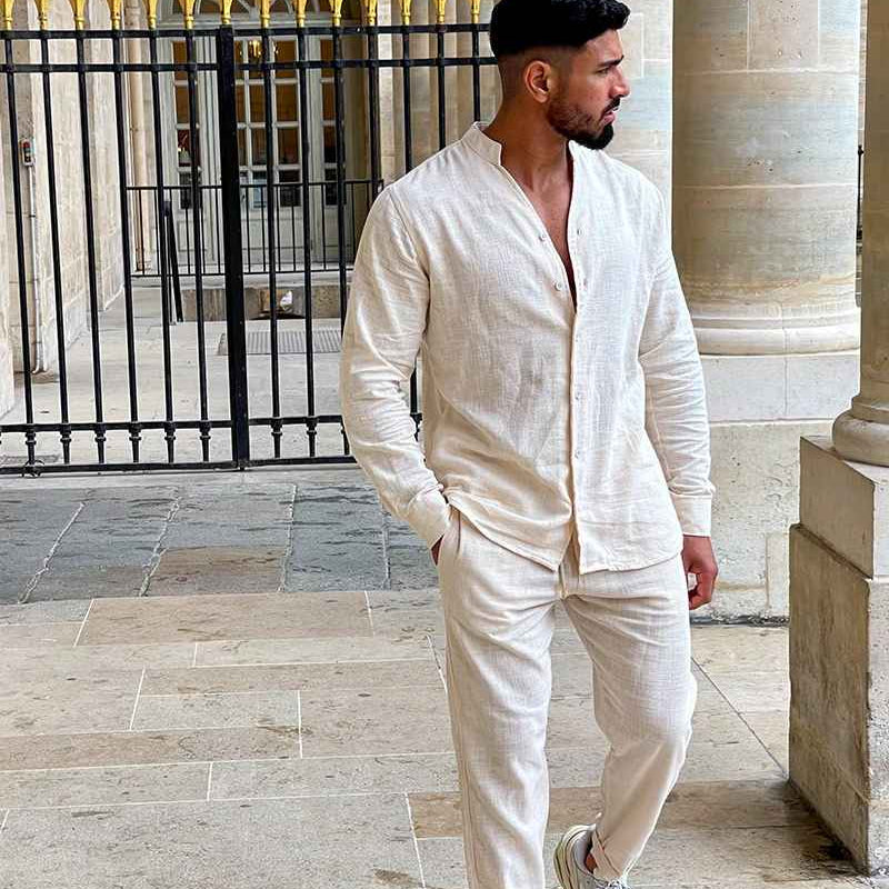 Rowan Men's Linen Co-Ord Set | Velbrooke