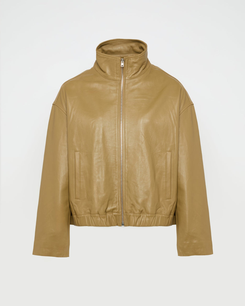 Saffron | High-Neck Oversized Blouson - Camel – photo 6