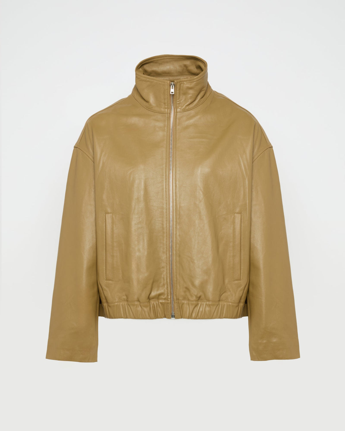 Saffron | High-Neck Oversized Blouson - Camel – photo 6