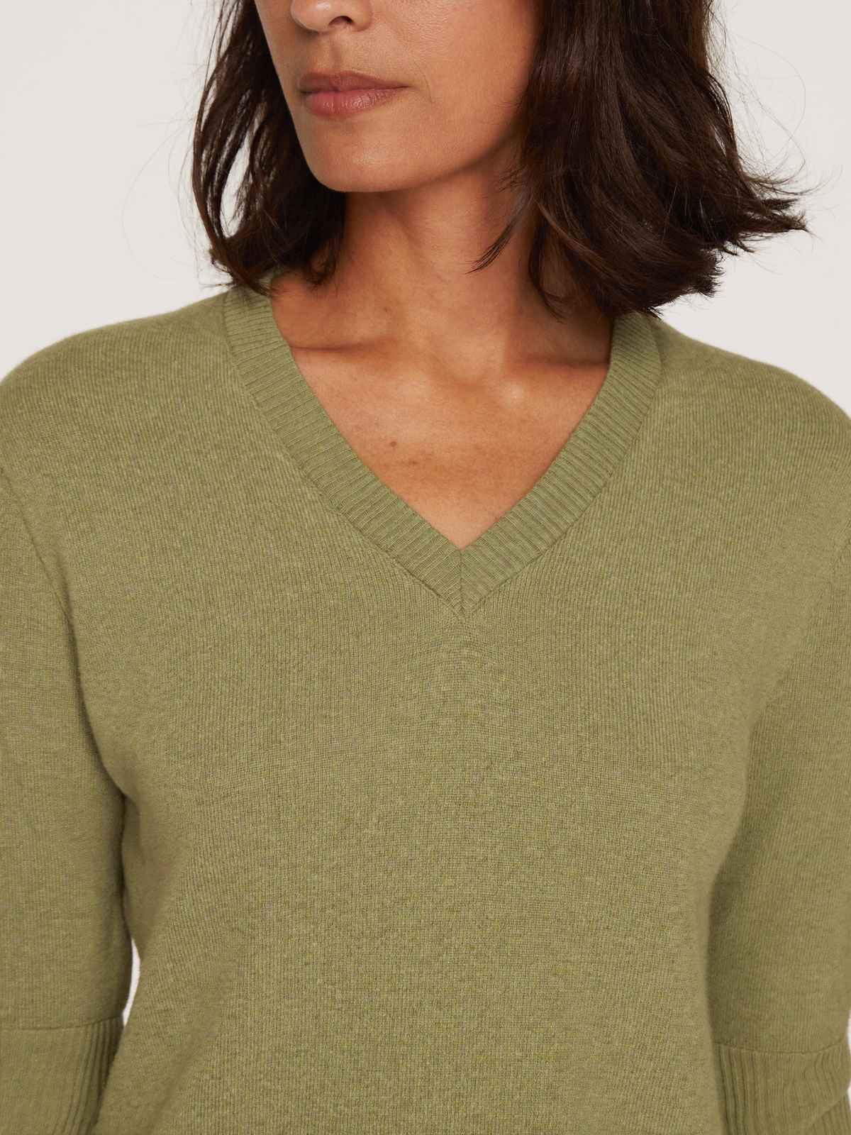 Solene | Fine Knit V-Neck Jumper – photo 2