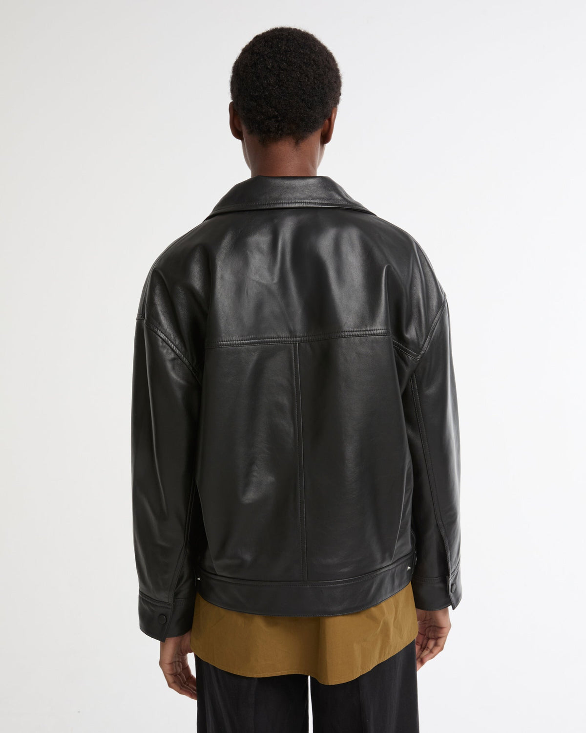 Tamsin | Funnel-Neck Aviator Jacket - Black – photo 4