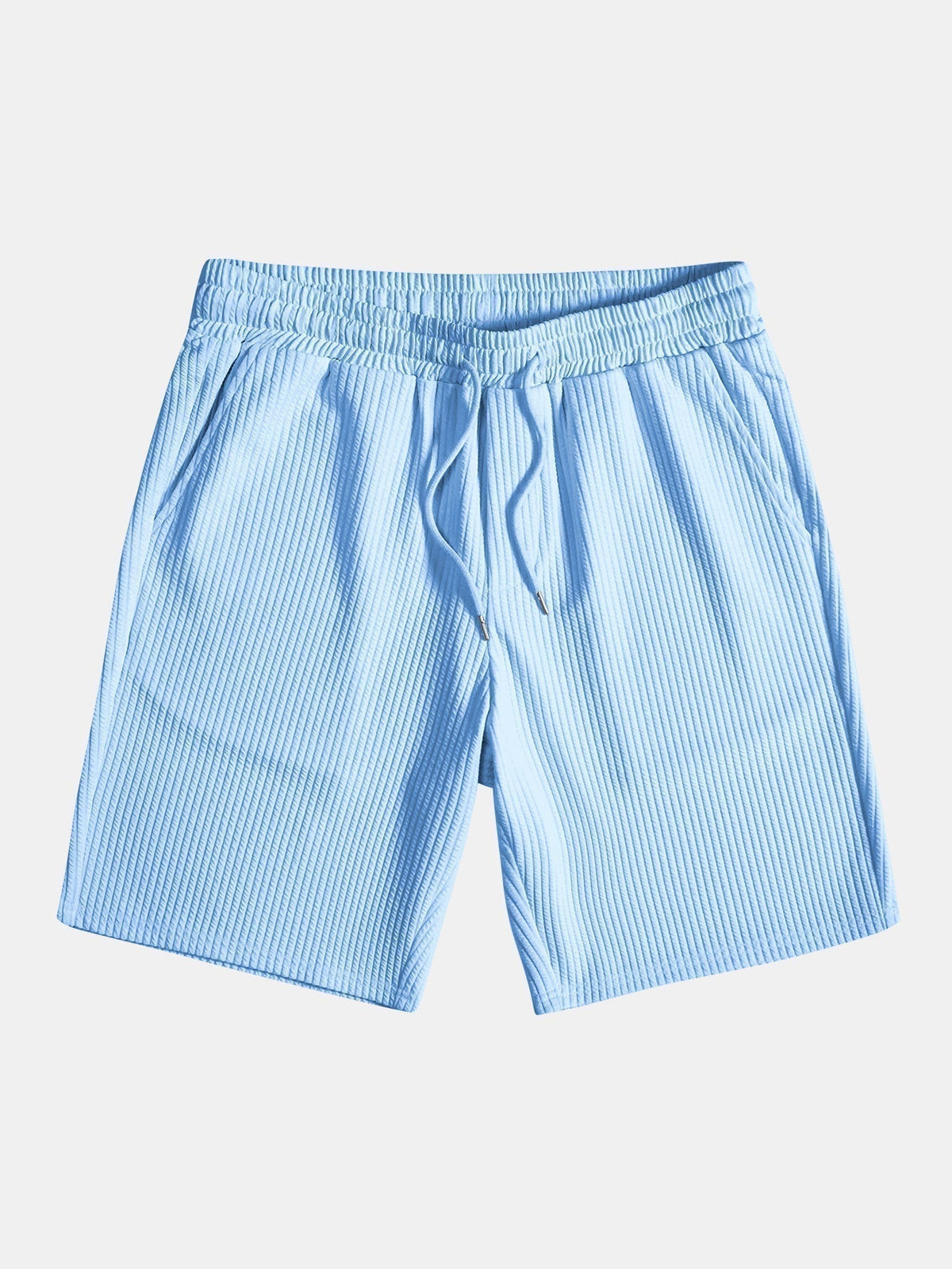 Thorne Men's Textured V-Neck Polo & Shorts Set – photo 16