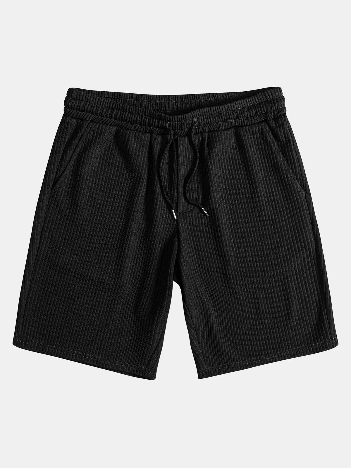 Thorne Men's Textured V-Neck Polo & Shorts Set – photo 17
