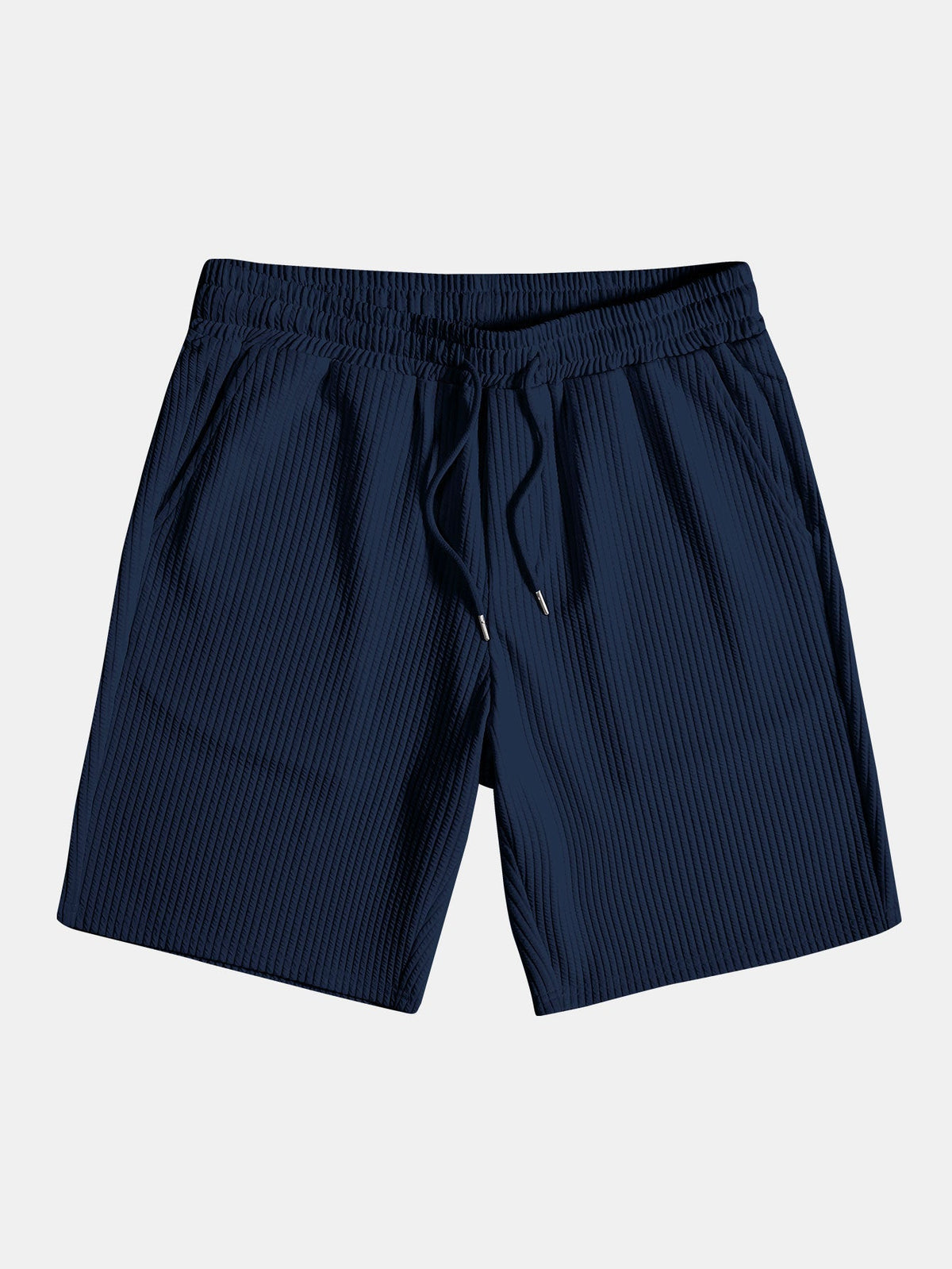 Thorne Men's Textured V-Neck Polo & Shorts Set – photo 22