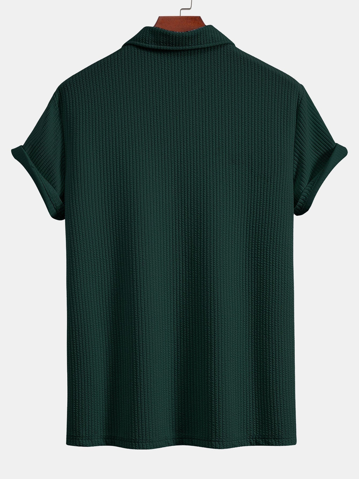 Thorne Men's Textured V-Neck Polo & Trousers Set – photo 13