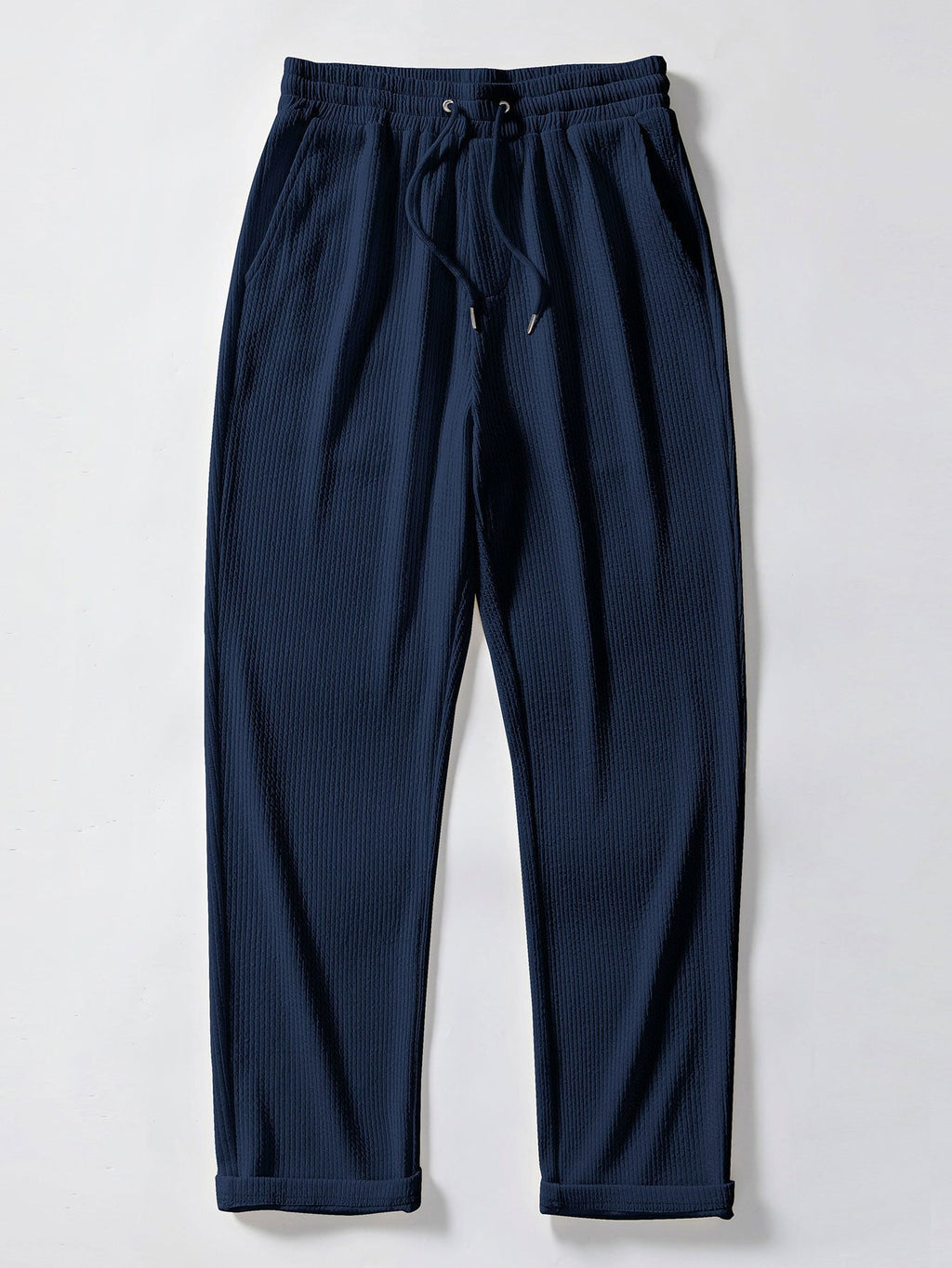 Thorne Men's Textured V-Neck Polo & Trousers Set – photo 18