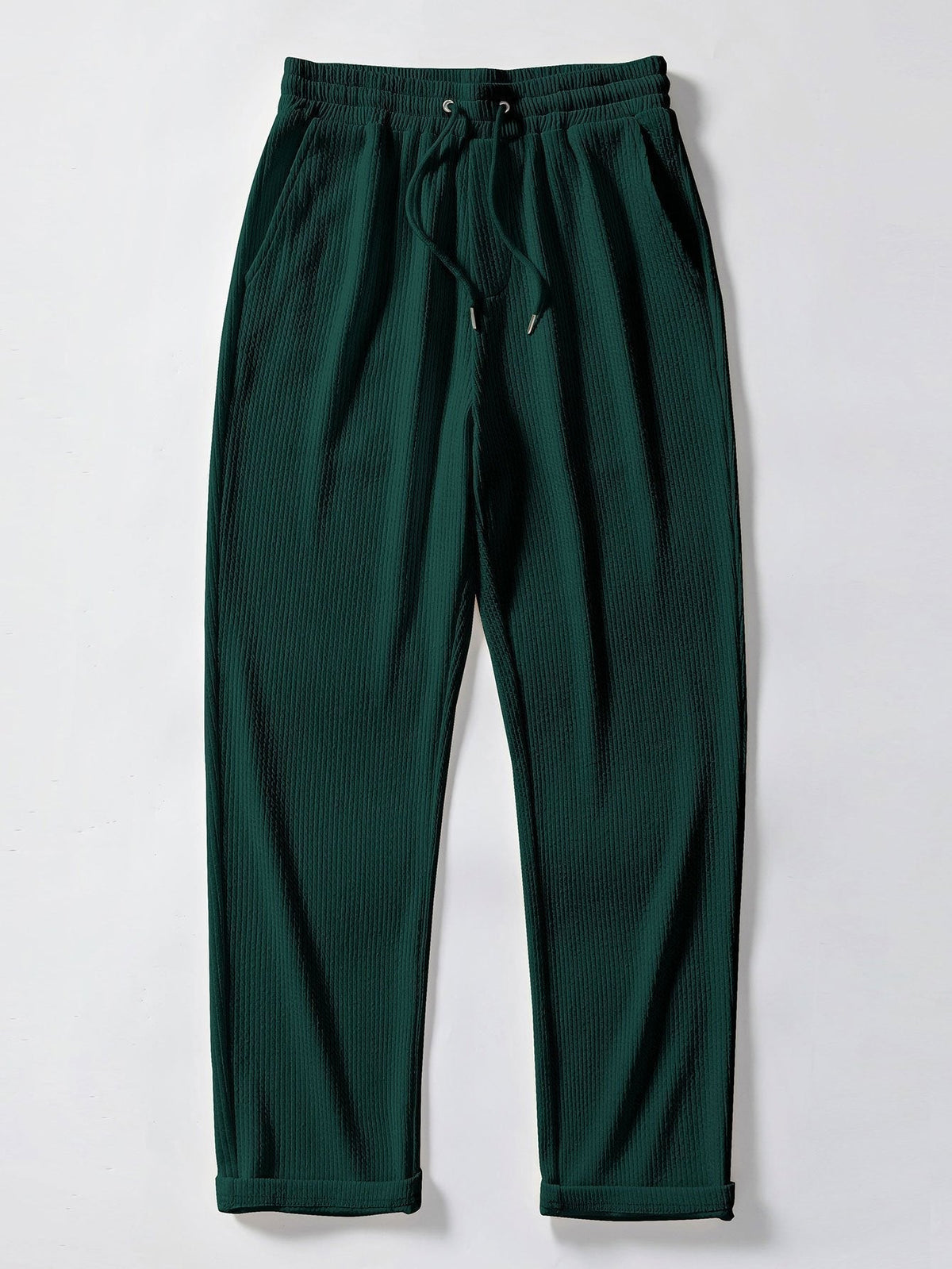 Thorne Men's Textured V-Neck Polo & Trousers Set – photo 19