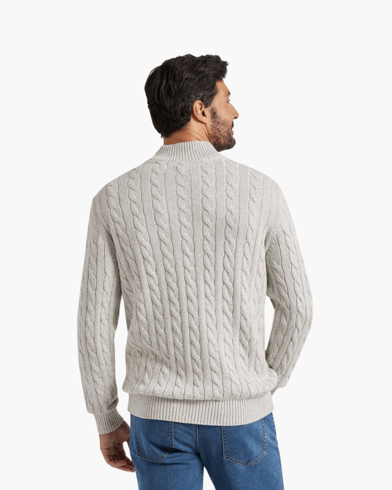 Wexley Men's Cotton Half-Zip Jumper – photo 3