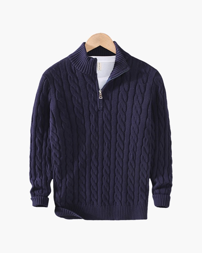 Wexley Men's Cotton Half-Zip Jumper – photo 6
