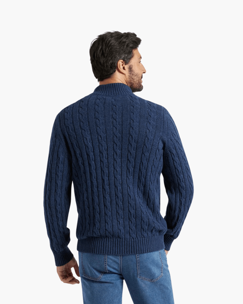 Wexley Men's Cotton Half-Zip Jumper – photo 8