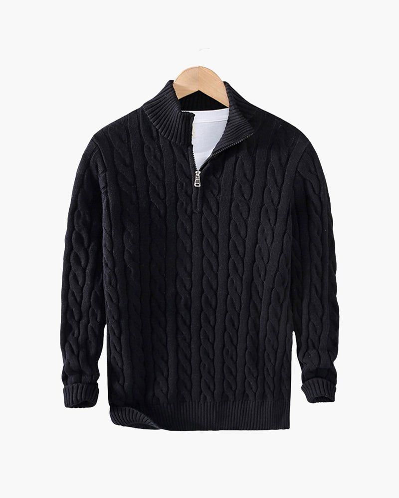 Wexley Men's Cotton Half-Zip Jumper – photo 9