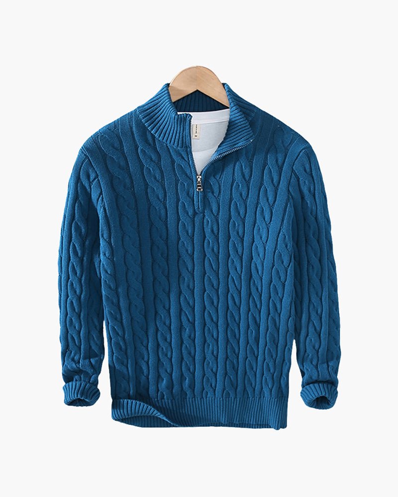 Wexley Men's Cotton Half-Zip Jumper – photo 10