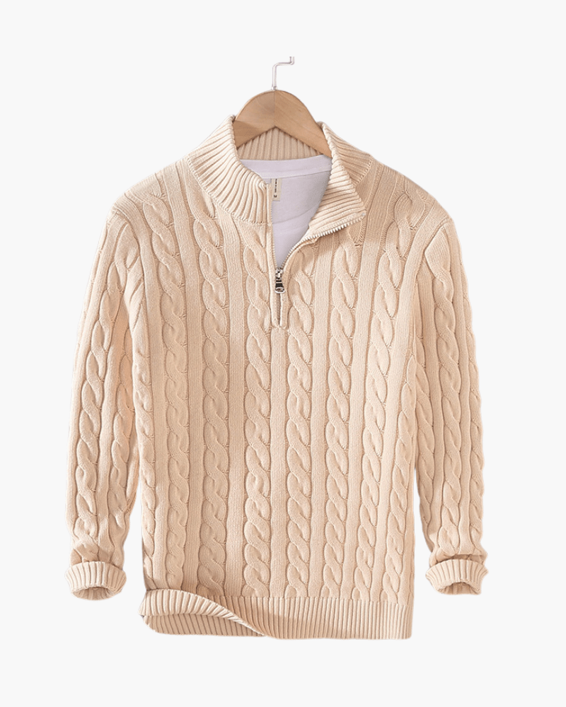 Wexley Men's Cotton Half-Zip Jumper – photo 11