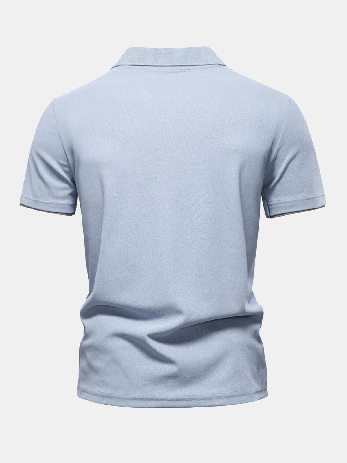 Whitlock Men's Contrast Piqué V-Neck Polo Shirt – photo 8