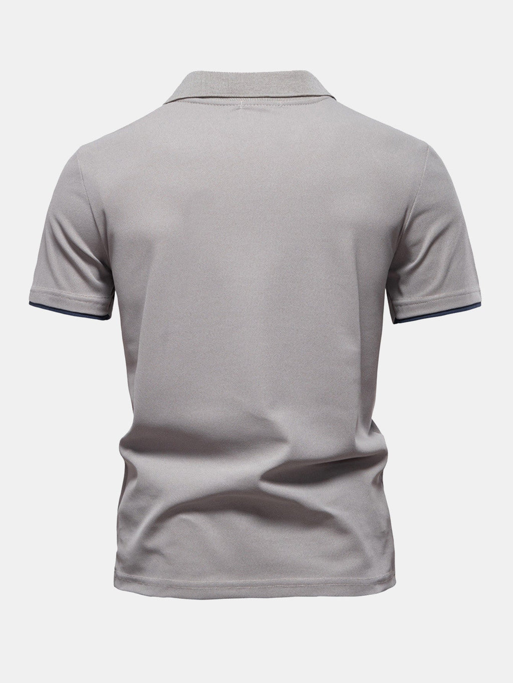 Whitlock Men's Contrast Piqué V-Neck Polo Shirt – photo 10