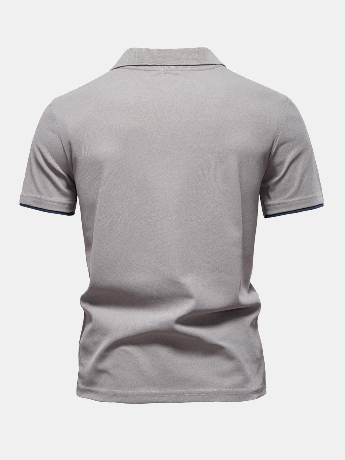 Whitlock Men's Contrast Piqué V-Neck Polo Shirt – photo 10