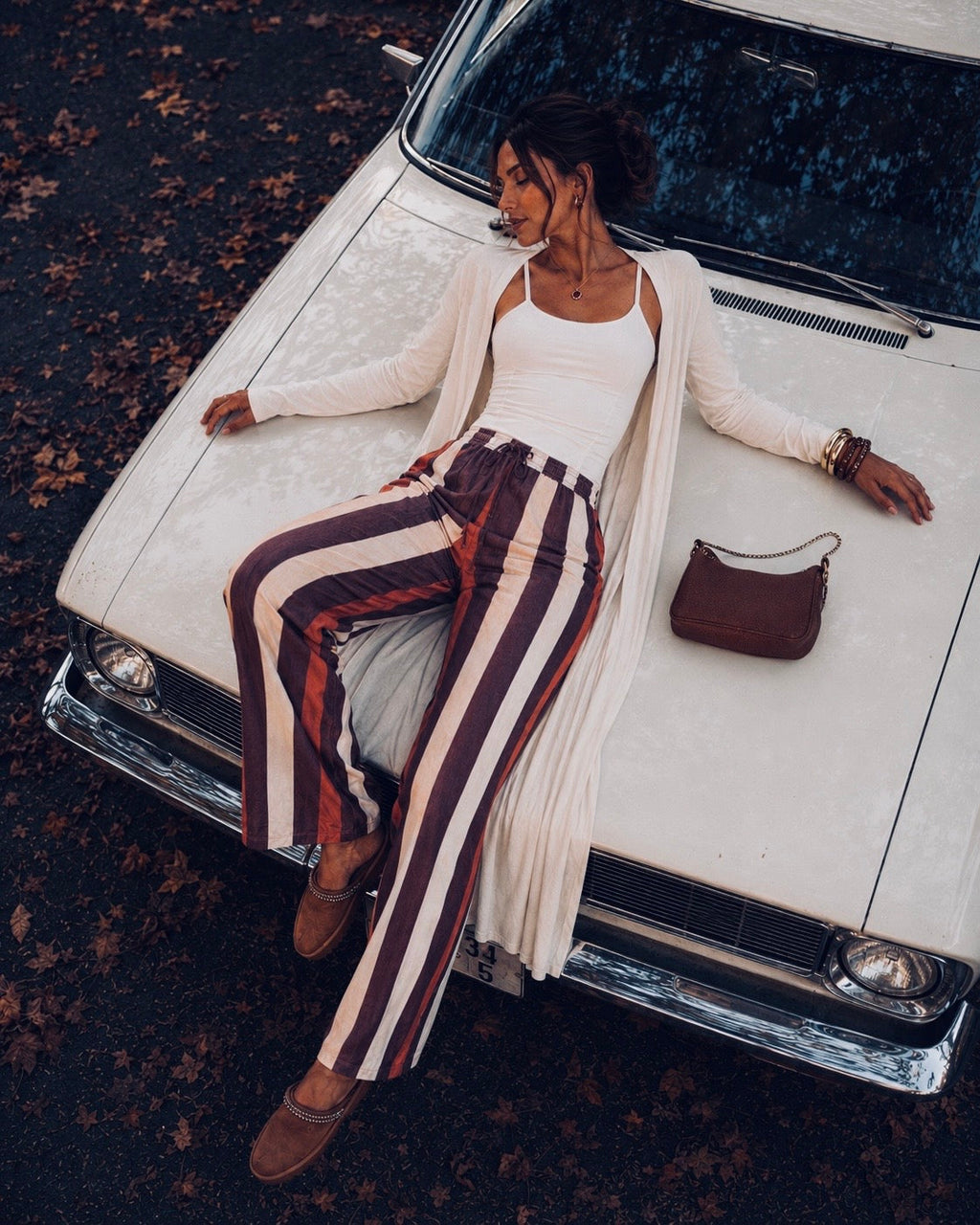 Wren Lounge Trouser - Amber Stripe – photo 4