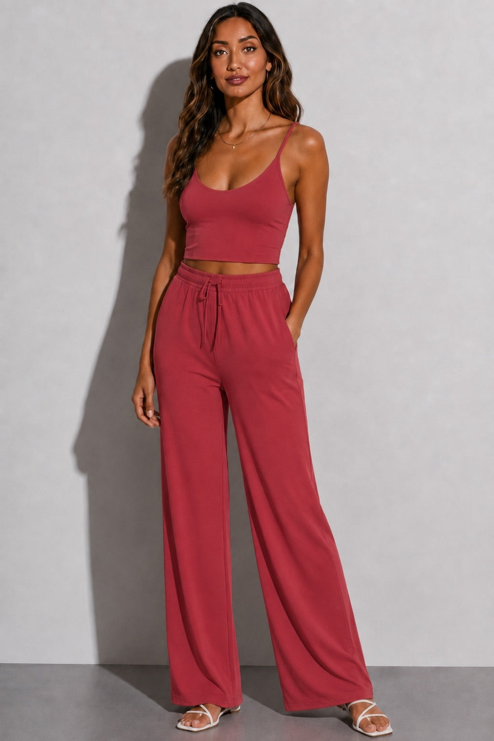 Wren Lounge Trouser - Rosewood – photo 2