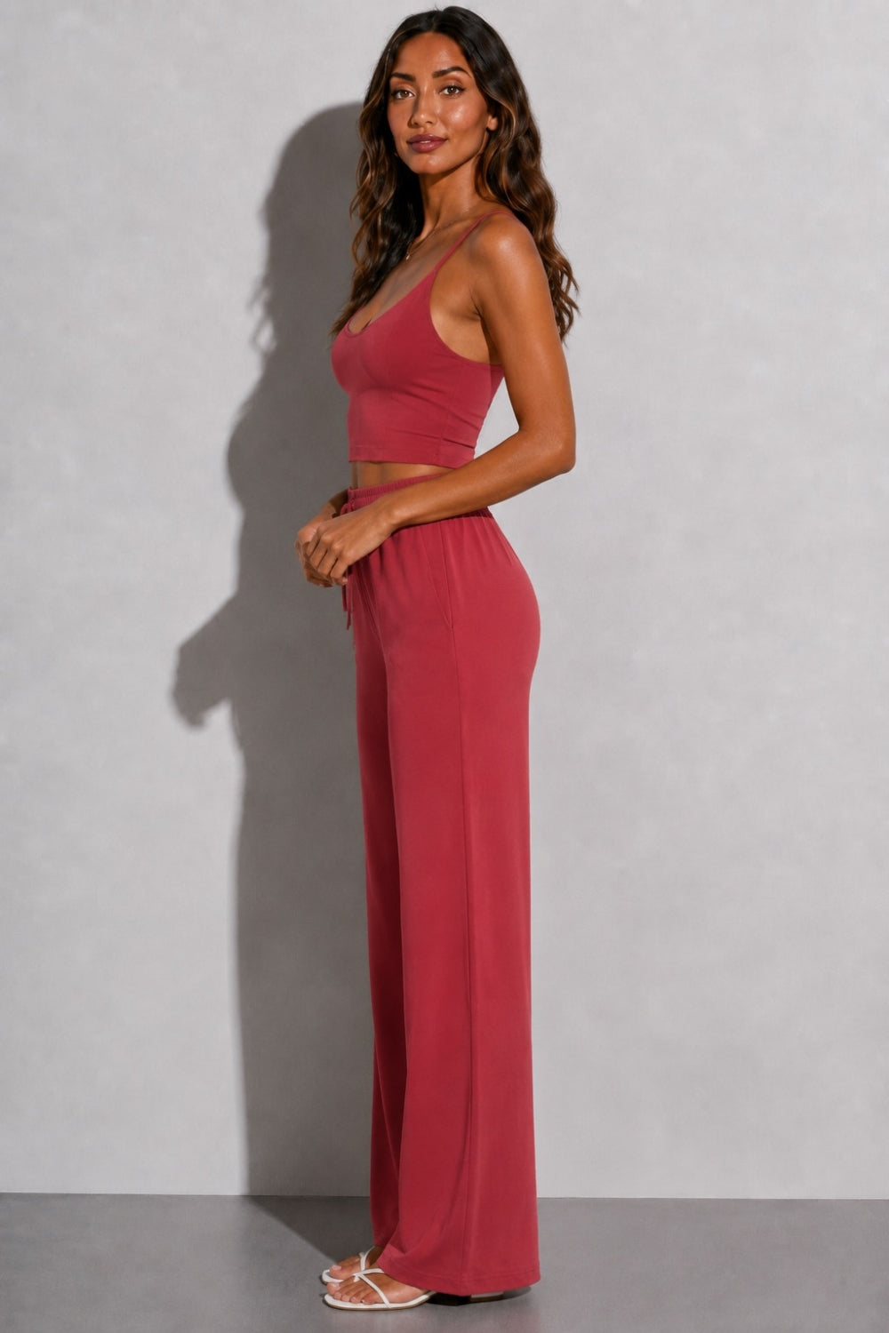 Wren Lounge Trouser - Rosewood – photo 3